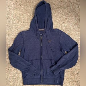 Blue American Eagle zip up in a size small/petite